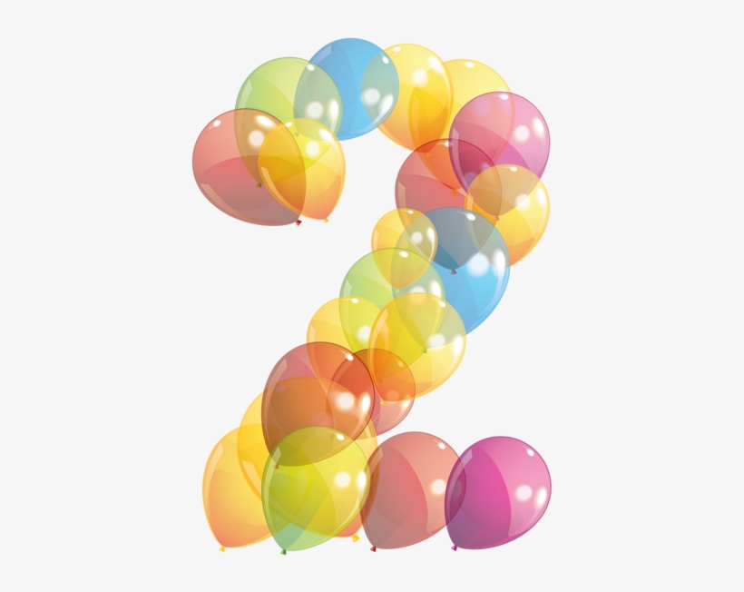 Birthday Clips, Number Balloons, Clipart Images, Letter - Number 2 Balloon Png, transparent png #642180