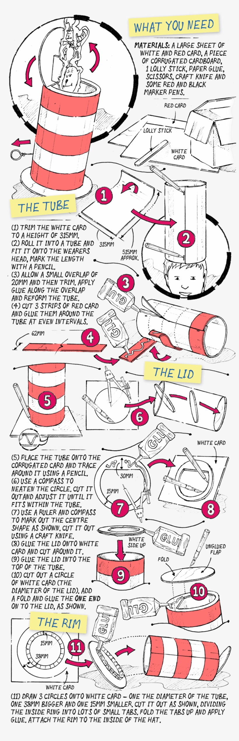 Cat In The Hat Costume - Dr. Seuss, transparent png #642269