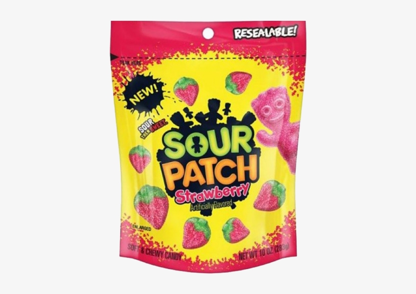 Sour Patch Kids Strawberry 283gram - Sour Patch Kids Strawberry, transparent png #642428