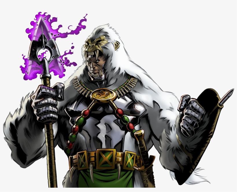 M'baku Is A Worshipper Of The Sacred White Gorilla - M Baku Man Ape, transparent png #642508