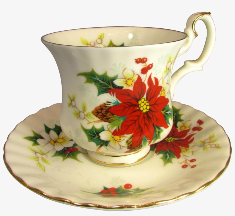 57 Christmas Tea Cups, Friendship Tea - Christmas Cup And Saucer, transparent png #642650