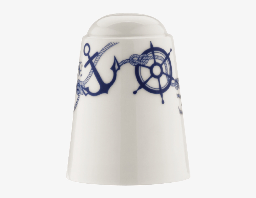 Navy Banquet Salt Shaker 7 Cm - Porcelain, transparent png #643316