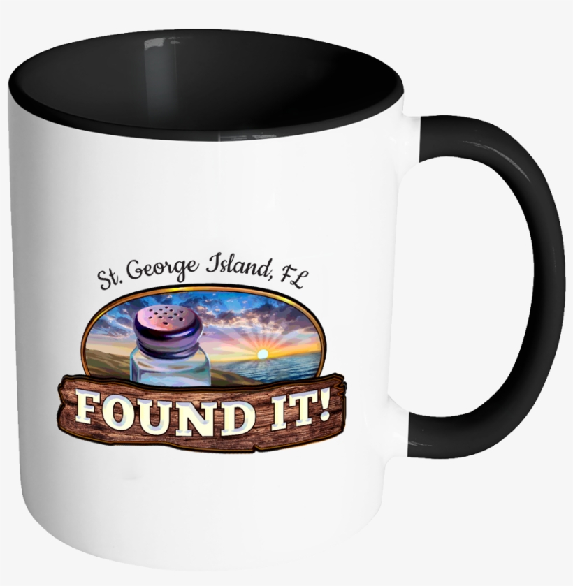 George Island Fl Coffee Mug, "found It" Salt Shaker - Birthday Cup For Wife, transparent png #643471