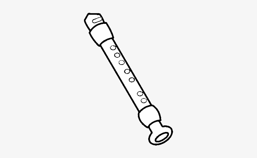 Flute Coloring Page Free Transparent PNG Download PNGkey
