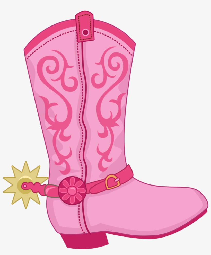 Boot Hat N Clip - Pink Cowboy Boot Clipart, transparent png #644290