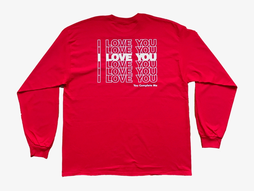 Image Of I Love You Long Sleeve Tee - T-shirt, transparent png #644329