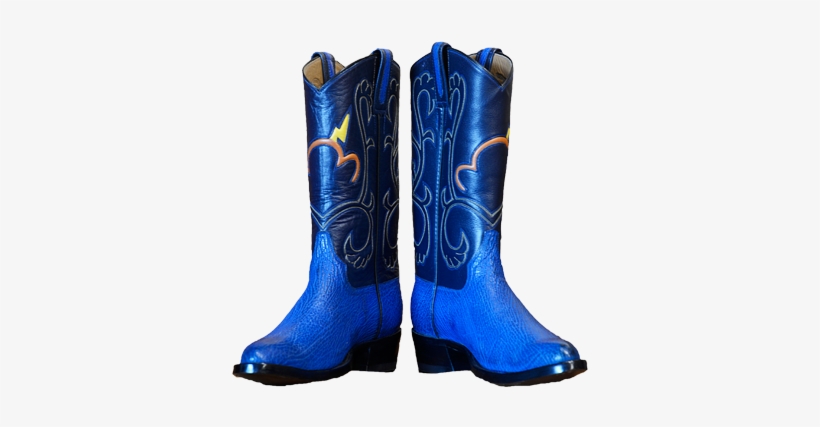 Blue Thunderstorm Lightning Boots - Blue Cowboy Boots Png, transparent png #644518