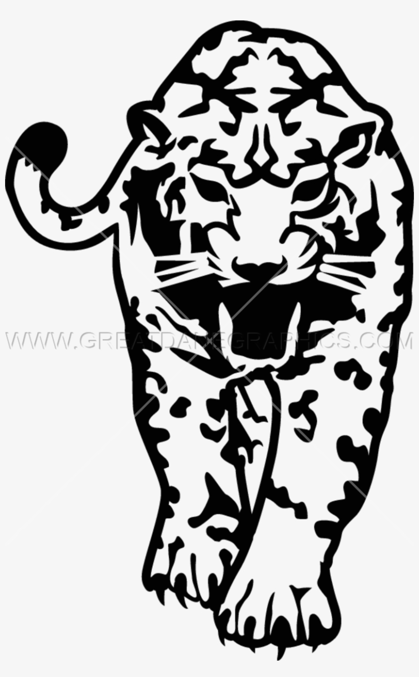 Jaguar Walking - Jaguar Walking Drawing, transparent png #644650