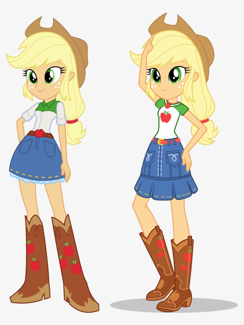 Watercolor Girls Png Clipart Source - My Little Pony Equestria Girls Applejack, transparent png #644815