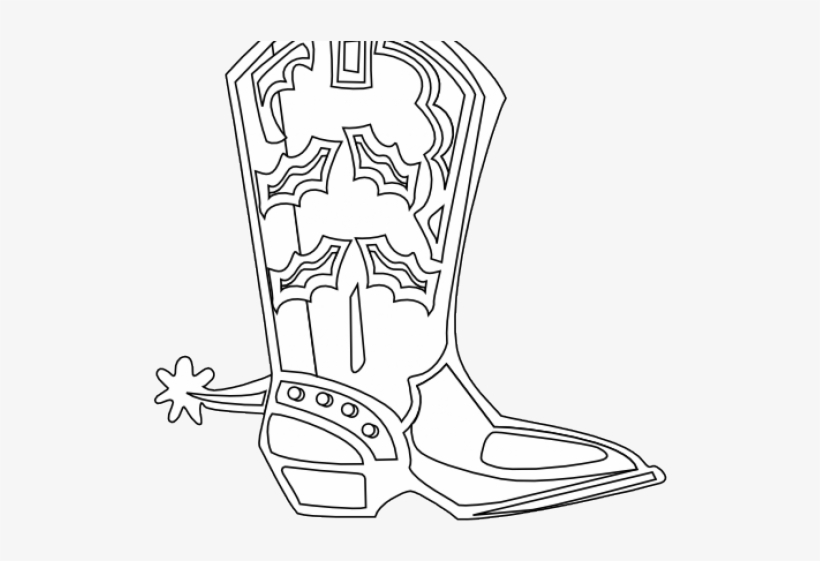 Drawn Cowboy Pair Boot - Clip Art, transparent png #644820