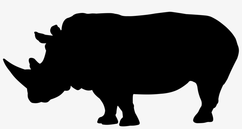 Rhino Head Silhouette At Getdrawings - Rhino Svg, transparent png #644877