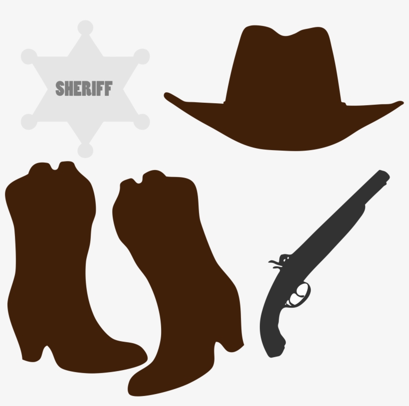 Cowboy Clipart Cowboy Boot - Cowboy Accessories Clipart, transparent png #645006