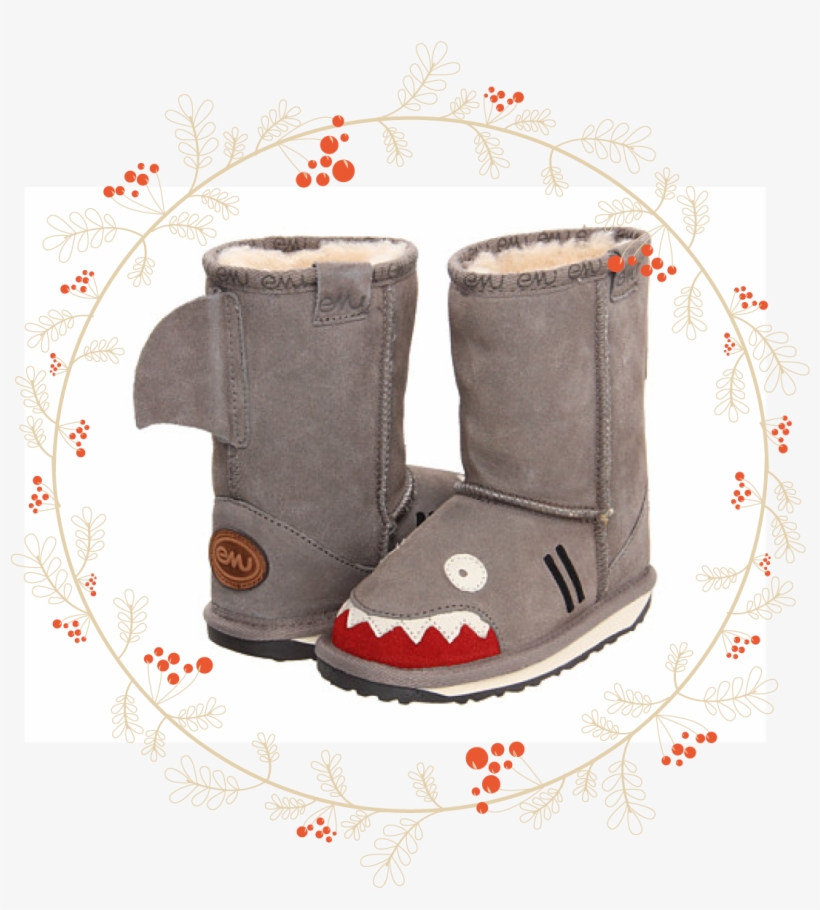 Keep Your Little Ones Feet Warm In Style Emu Boots - Emu Australia Little Creatures-shark Snow Boot Toddler/little, transparent png #645073