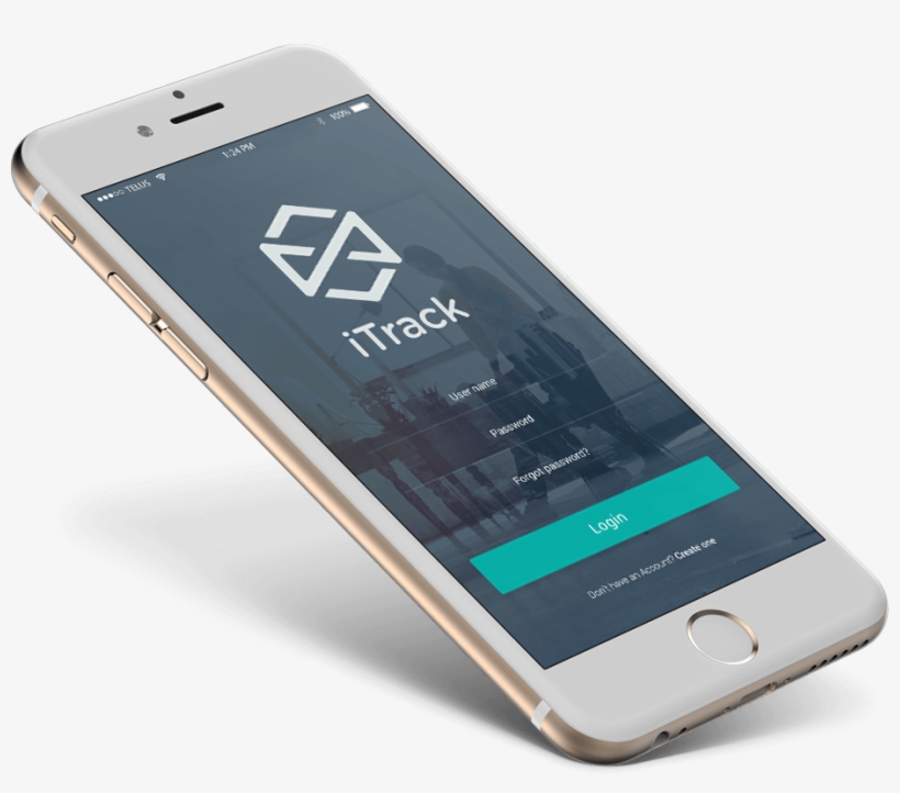 Itrack Mobile App Desgin For Iphone And Android Phones - Mobile App, transparent png #645393