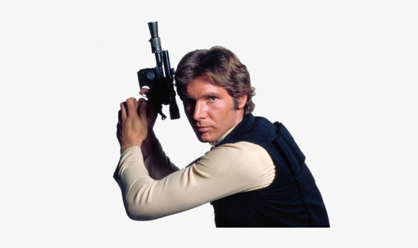 Han Solo, Harrison Ford, And Starwars Image - Dl 44 Han Solo, transparent png #645601