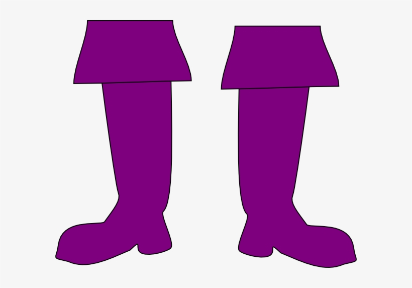Boots Clipart Purple Shoe - Clip Art Purple Boots, transparent png #645957