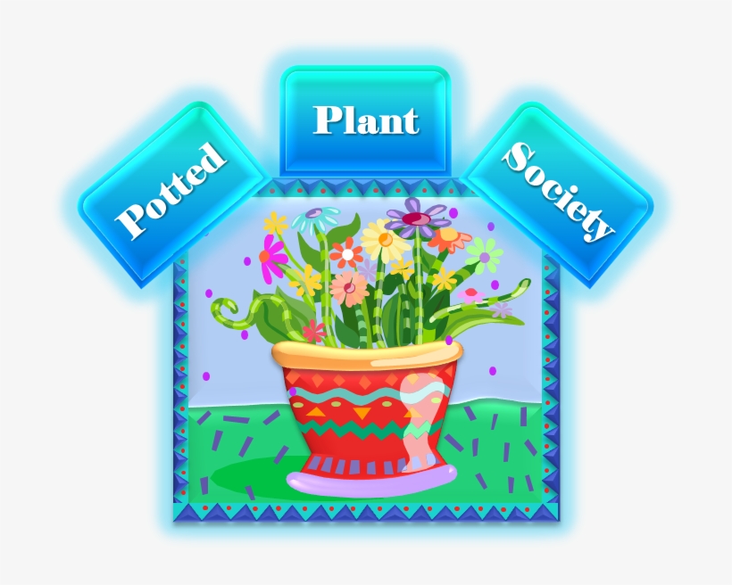 Potted Plant Society Logo - Plants, transparent png #646291