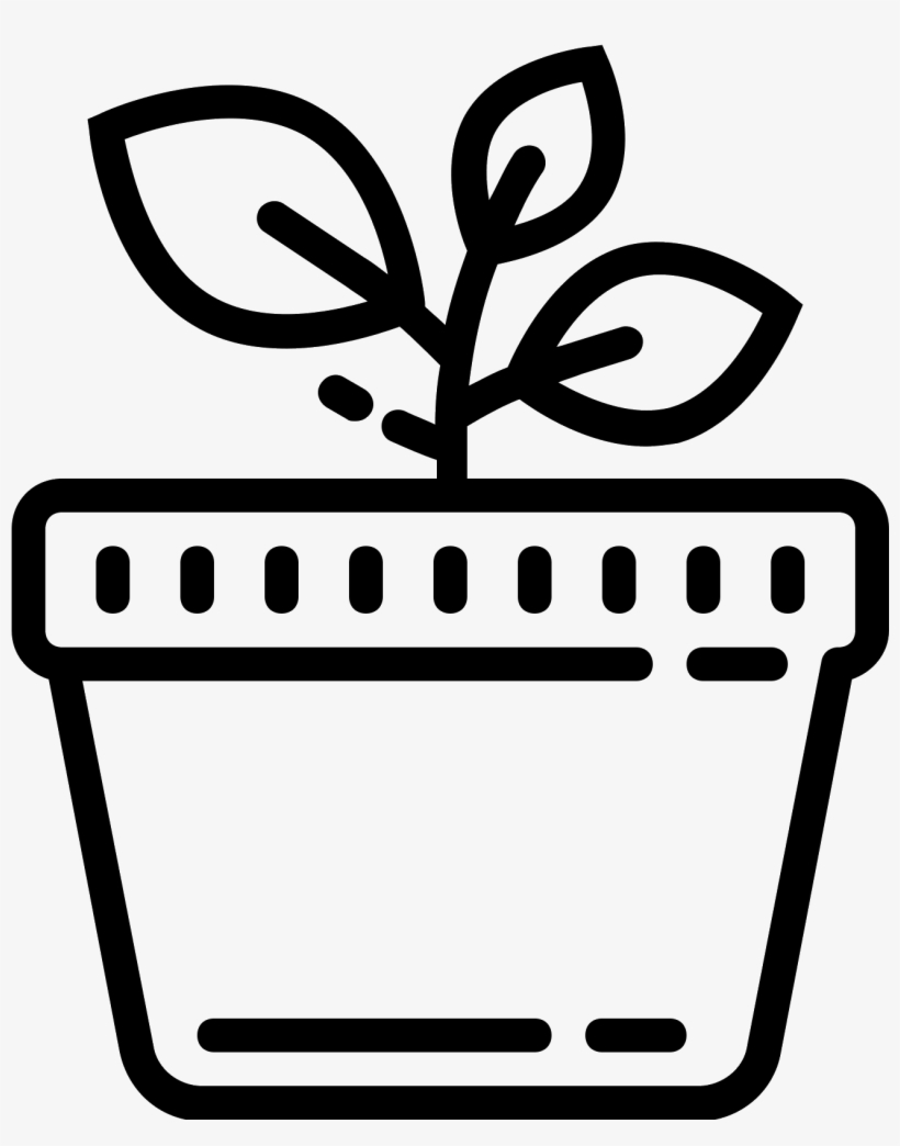 Potted Plant Icon - Icon, transparent png #646312