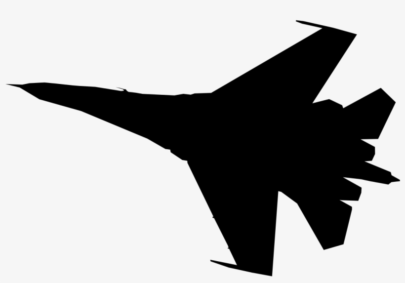 Download Png - Fighter Jet Silhouette, transparent png #646582