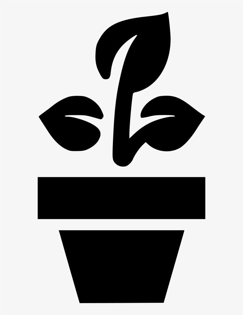 Potted Plant - - Flower Pot Icon Png, transparent png #646609