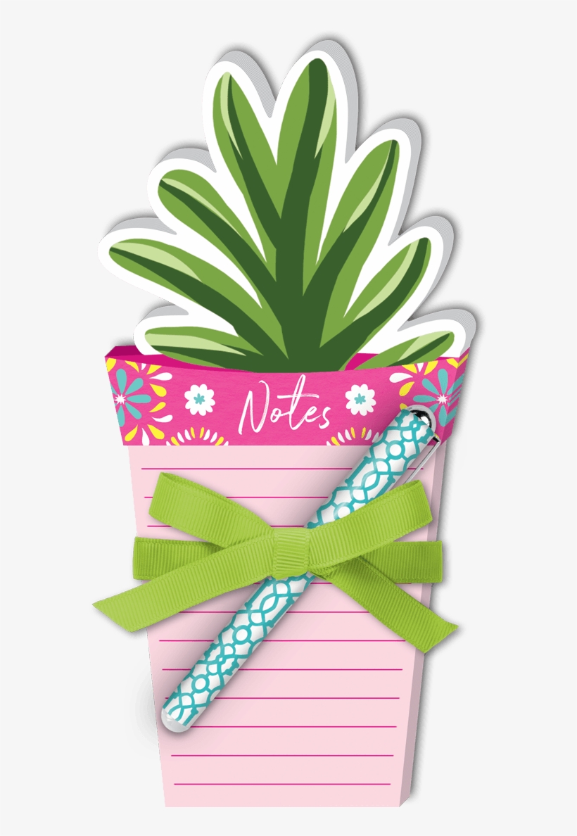 Cantina Potted Plant Note Pad With Pen - Cantina, transparent png #646901