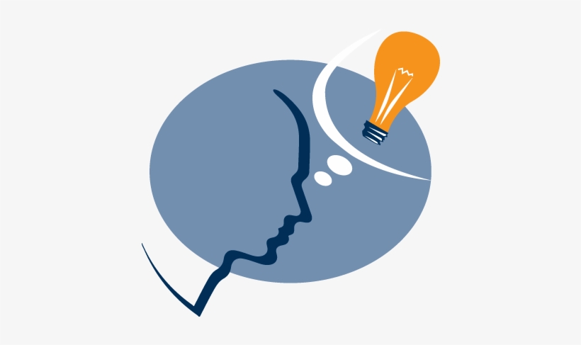 Illustration Of A Person Thinking With A Light Bulb - Thought, transparent png #647067
