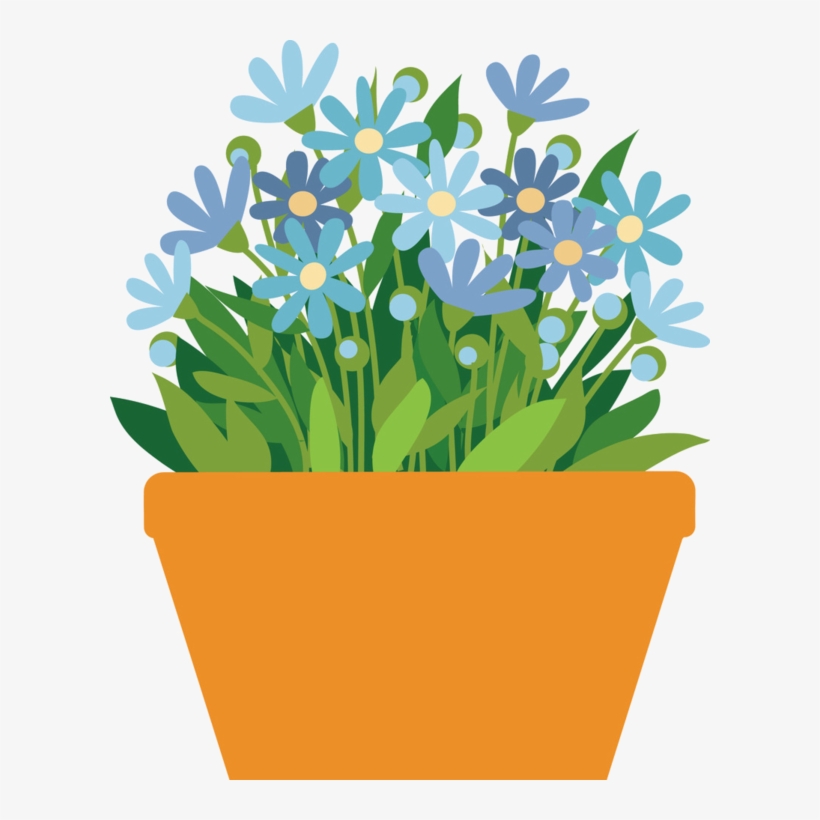 Daisy Clipart Potted Flower - Flower Pot Clipart Png, transparent png #647141