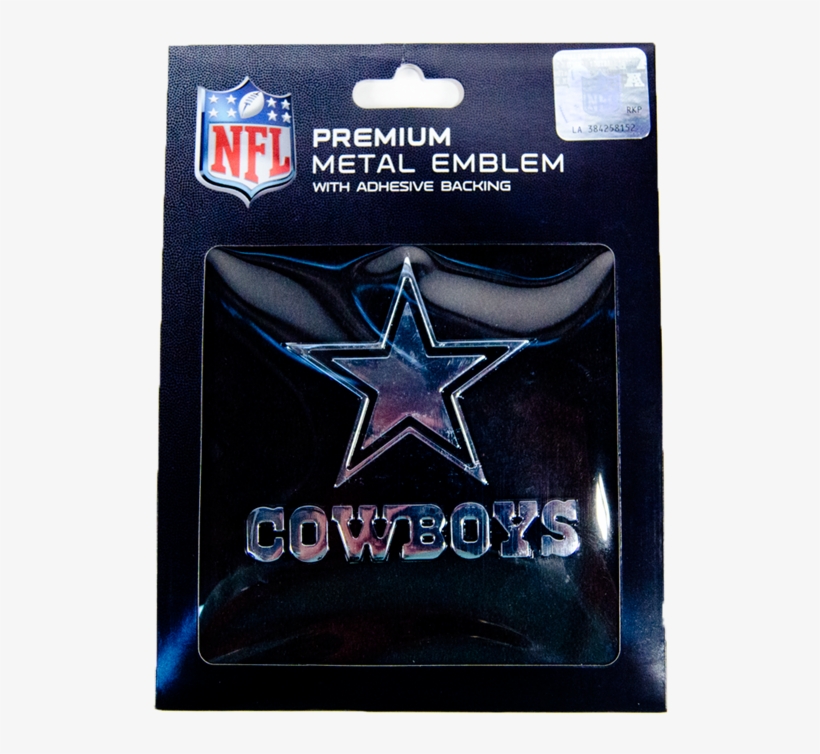 Nfl Chrome Metal Cowboys Decal - Nfl, transparent png #647235