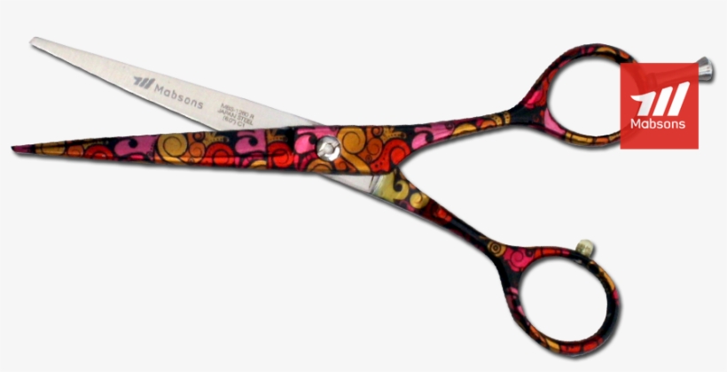 Printed Hair Scissors - Scissors, transparent png #647402