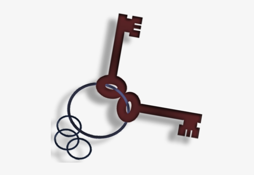 Icon Of Two Keys On A Keyring - Two Keys Png, transparent png #647525