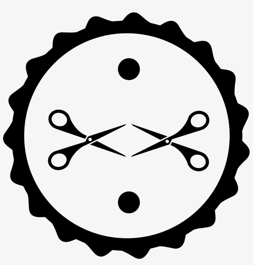 Scissors Couple In Hair Salon Badge Comments - Tesoura E Navalhete Png Desenho, transparent png #647551