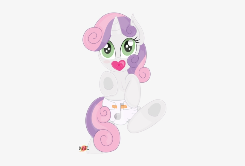 Sweetie Heart Pacifier And Diapers - Diaper, transparent png #647623