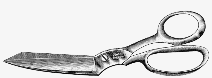 Vintage Hair Scissors Clipart - Scissors Png Vintage, transparent png #647624
