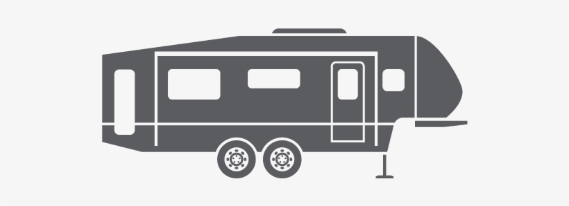 Jpg Black And White Library Camper Clipart - 5th Wheel Camper Clipart, transparent png #648748