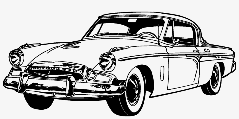 Old Classic Cars Silhouette - Classic Car Car Silhouette, transparent png #648958