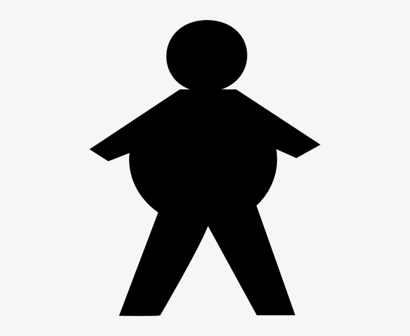 Fat Person Stick Figure, transparent png #649086