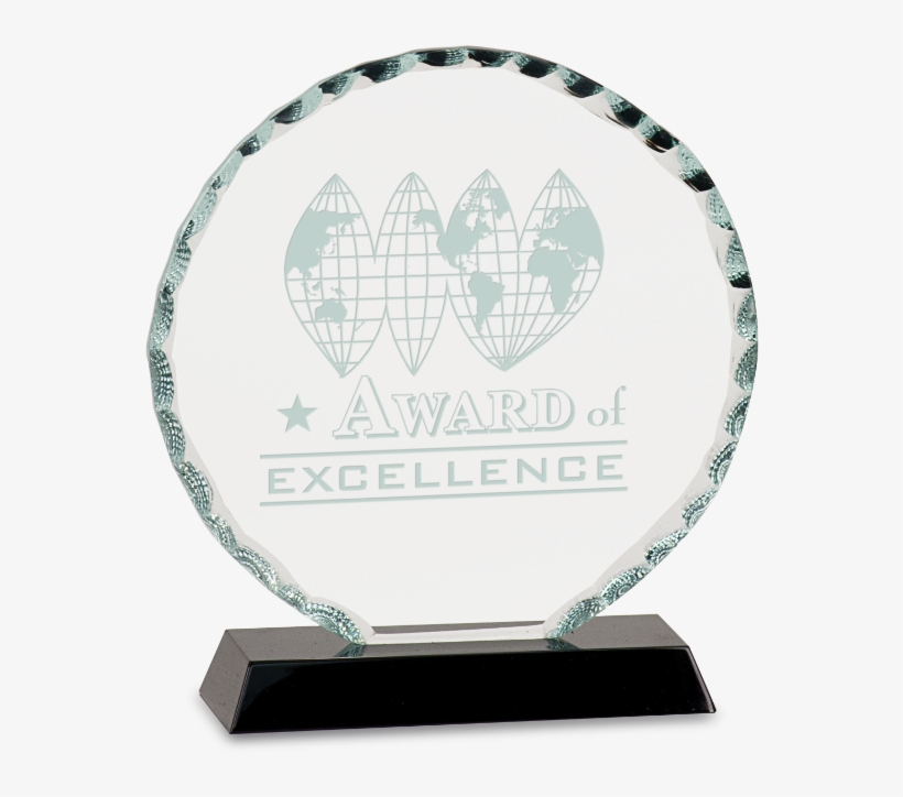 5” Round Facet Glass - Custom Printed 7 Round Glass Award, transparent png #6400416