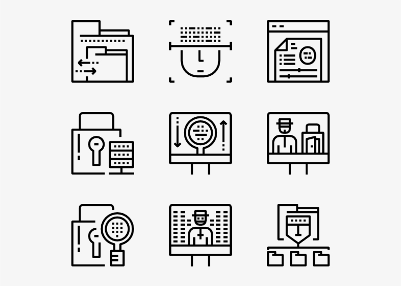 Anti Virus And Security Set - Real Estate Icon Png, transparent png #6401059