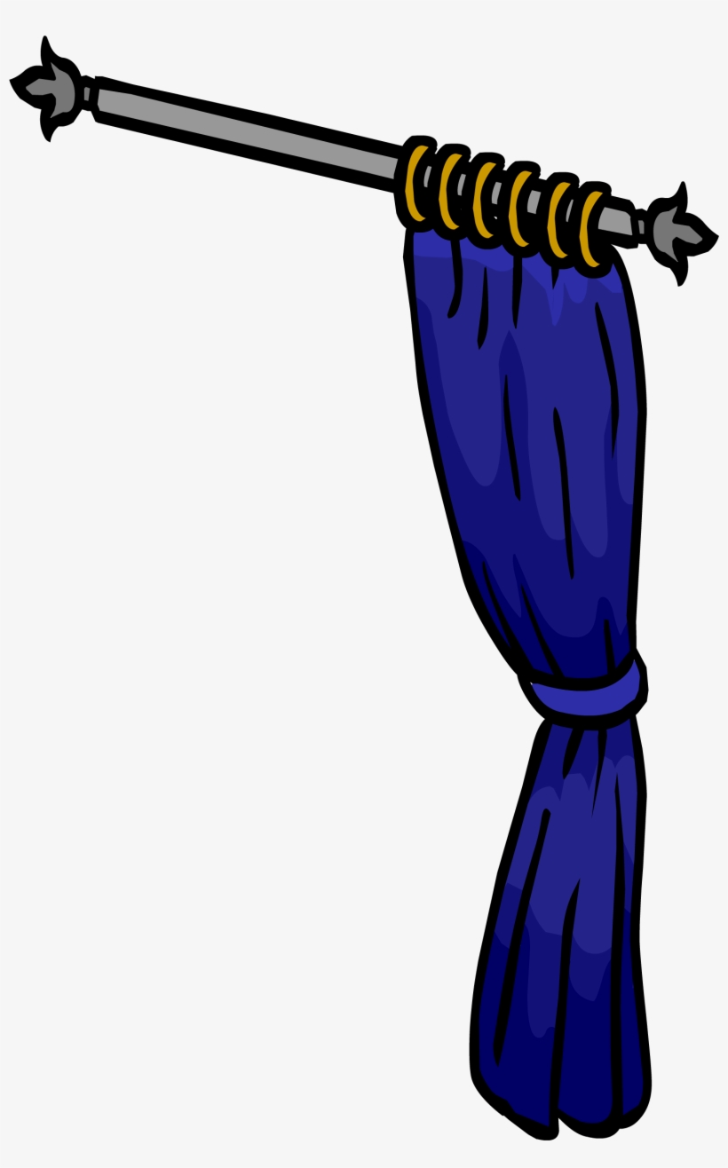 Blue Curtain Sprite 008 - Blue, transparent png #6401481