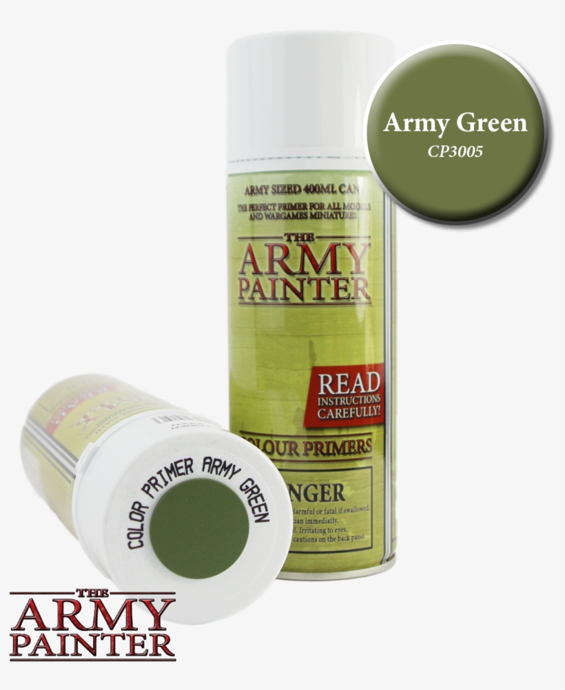 The Army Painter - Colour Primer: Army Green, transparent png #6401732
