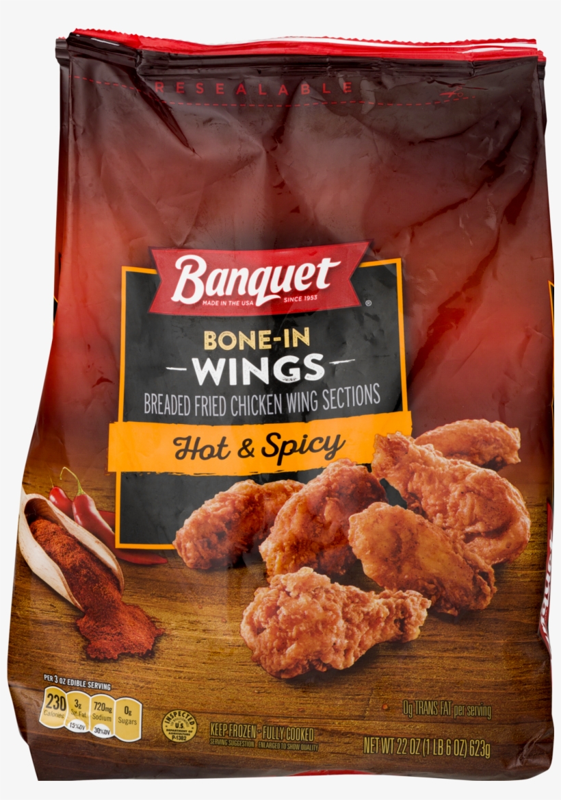 Banquet Crispy Chicken Hot And Spicy, transparent png #6402660