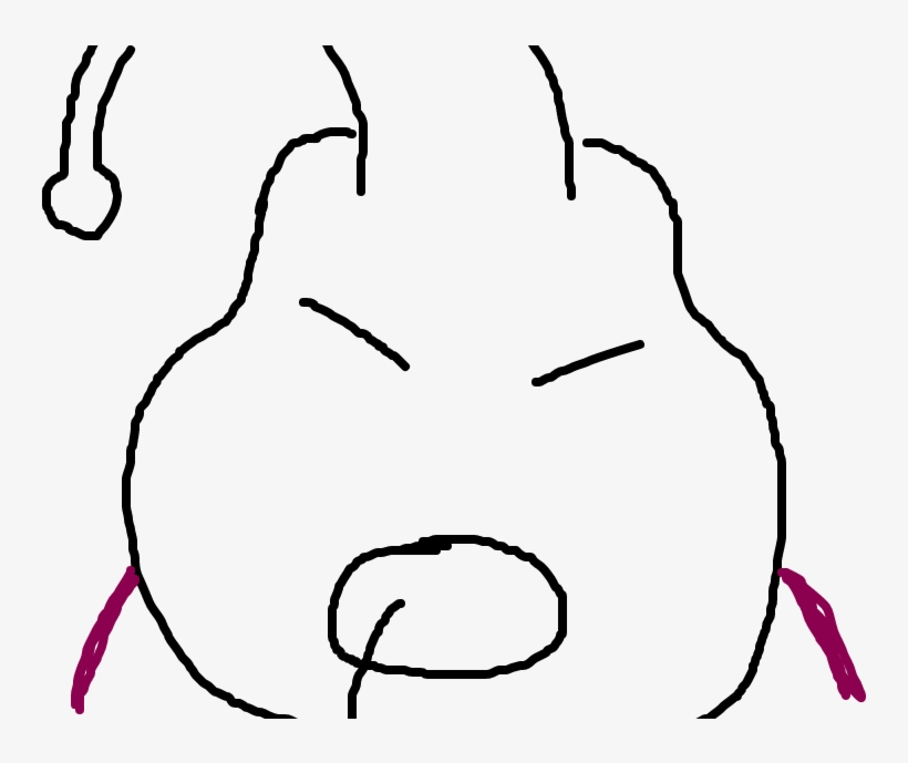 Majin Buu - Line Art, transparent png #6403698