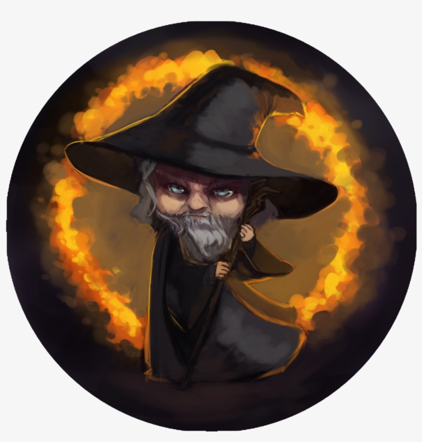 Gandalf Button, transparent png #6404941