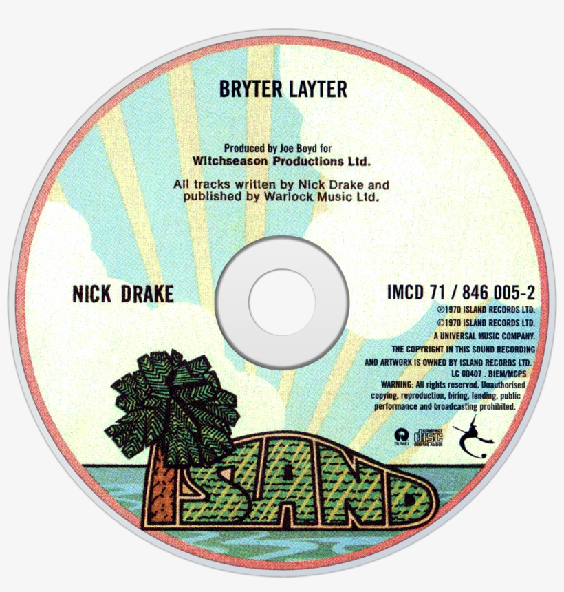 Nick Drake Bryter Layter Cd Disc Image - Feel Like Makin Love 45cat, transparent png #6405186