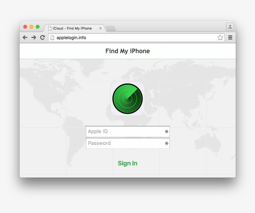 An Apple Icloud Phishing Site At Applelogin - Domain Phishing, transparent png #6405300