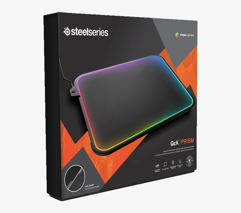 If You Want To Buy The Steelseries Qck Prism Dual-surface - Steelseries Qck Prism Rgb Gaming Mousepad, transparent png #6405413