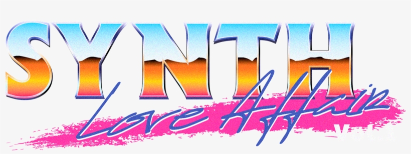 Album And Cassette Cover Designed For The Synth Love - 80's Chrome Logo Png, transparent png #6405695