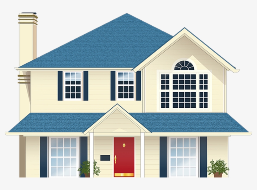 Rumah - Big House Clipart Png, transparent png #6408213