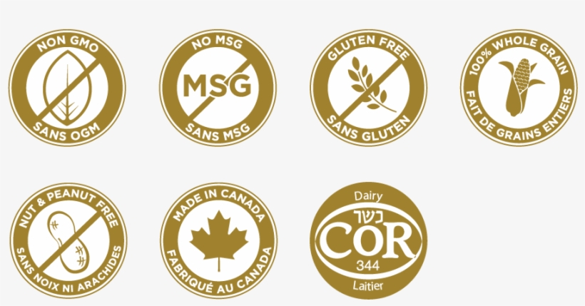 Non Gmo, No Msg, Gluten Free, 100% Whole Grain - Nut Free Symbol Canada, transparent png #6408724