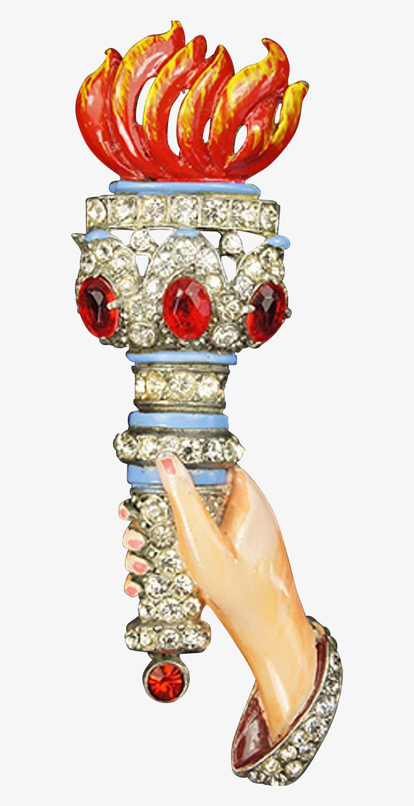 Staret Enamel & Rhinestones Patriotic 'statue Of Liberty - Illustration, transparent png #6410155